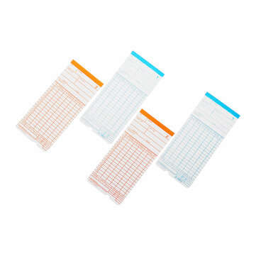 90Pcs Monthly Time Clock Cards Payroll For Employee Attendance Bundy Recorder Timer