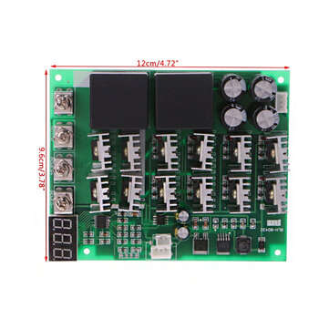 DC 10-55V 12V 24V 36V 48V 55V 100A Motor Speed Controller PWM HHO RC Reverse Control Switch with LED