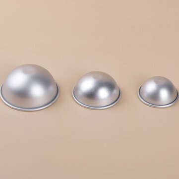16Pcs DIY Soap Mold Sphere Metal Bath Fizzy Craft Cake Candle Moulds