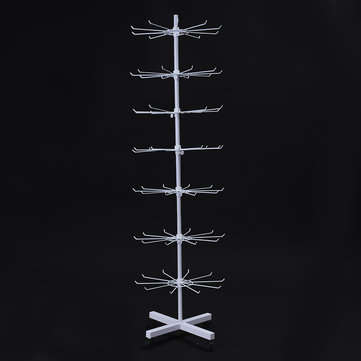 7 Layers Rotating Tier Hat Cap Display Rotary Display Stand Adjustable Metal Stand Hanger Rack Organ