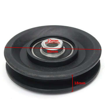 90mm Nylon Bearing Pulley Wheel 3.5" Cable Gym Fitness Equipment Part