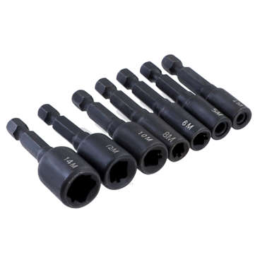 Drillpro M4-M16 Screw Tap Socket Adapter 1/4 Inch Hex Shank Machine Tap Square Driver... (SIZE: M14)