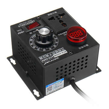 AC 220V 4000W Variable Voltage Regulator Step Down Voltage Converter Transformer Motor Speed Fan Con