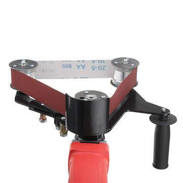 Drillpro Grinder Pipe and Tube Belt Sander Attachment Stainless Steel Metal Wood Sanding Belt Adapte