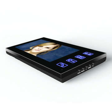 ENNIO 7" 2 Monitors Video Door Phone Doorbell Intercom Wireless Wifi System with  IR-CUT HD 1000TVL