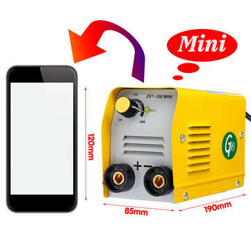 110V ZX7-200 miniGB 200A Mini Electric Welding Machine IGBT DC Inverter ARC MMA Stick Welder