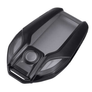 2-IN-1 TPU Car Remote Smart Key Fob Cover with Button Film For BMW 7 Series 740 ... (COLOR.: SILVER)