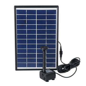 6W 500L/H Solar Fountain Submersible Solar Water Pump Garden Fountain Submersible Pump with Suckers