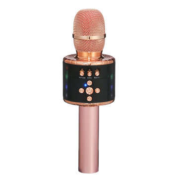 bluetooth Wireless Karaoke Microphone Handheld Microphone with Dynamic Light for Children and Adults