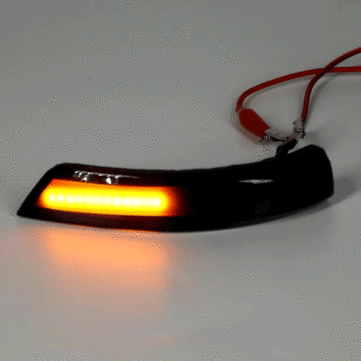 Dynamic Amber LED Side Rear Mirror Indicator Turn Signal Lights For Ford Focus MK2 MK3 2008-2016 Mon