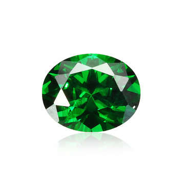 Natural Mined Colombia Green Emerald 8x10mm 4.16ct Oval Cut VVS AAA Loose Gems Decorations