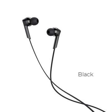 HOCO M72 Universal 3.5mm Wire Control In-ear Earphone Headphone with Mic for Mobi... (COLOR.: BLACK)
