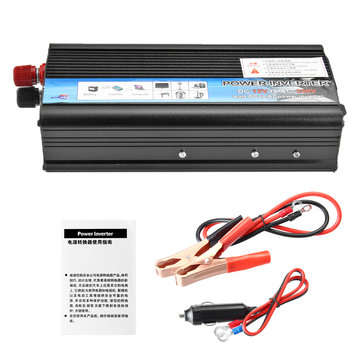 1500W Peak Inverter DC 12V to AC 220V Solar Power Inverter Modified Sine Wave Converter Car Charger