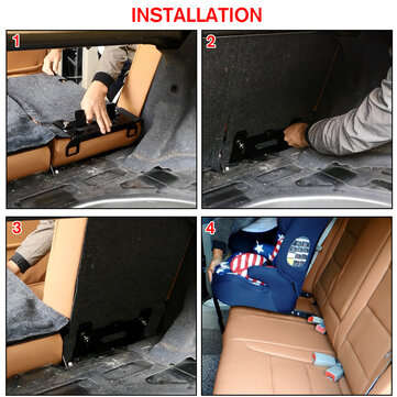 Child Safety Seat Steel ISOFIX Latch Connector Car Seat Belt Buckle Bracket