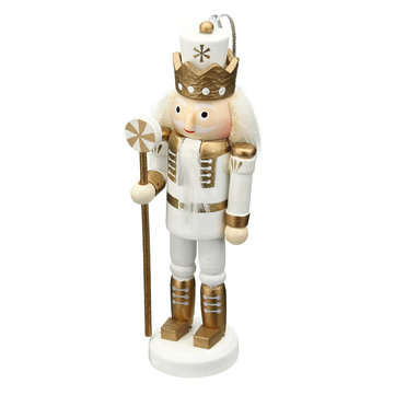 5Pcs Wooden Nutcracker Soldier Handcraft Puppet Doll Toy Ornament Christmas Gift Home Room Decoratio