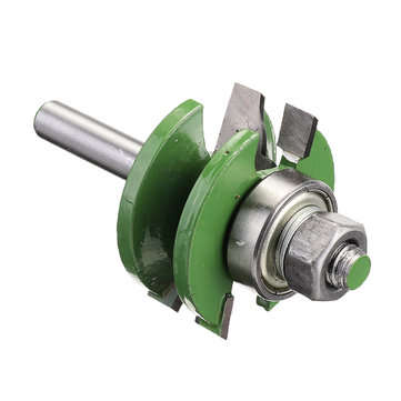 2Pcs 8mm Shank Tenon Router Bit Cabinet Door Panel Milling Woodworking Cutter