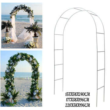 Iron Arch Way Assemble Door Wedding Party Bridal Prom Garden Floral Wedding Flower Deco... (SIZE: L)