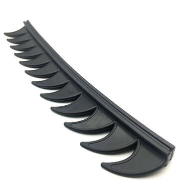 Motorcycle Helmet Reflective Decals Sticker Dirt Bike Rubber Strip Decoration (COLOR.: BLACK)