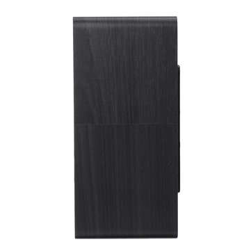 3in1 20W Qi Wireless Charge Clock Voice Control Digital LED Desk Wooden Alarm With Thermometer Xmas