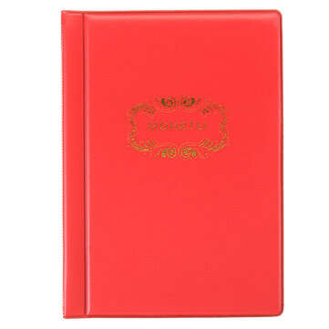 120 Coins Holders 3 Colors Collecting Collection Storage Money Coin Album Book Pock... (COLOR.: RED)