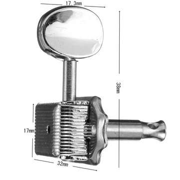 6PCS 6R Guitar Tuning Pegs Tuners Machine Heads for Fender Replacement