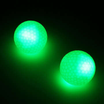 6 Pcs 1.6inch LED Golf Balls Dark Night Luminous Sports Ball