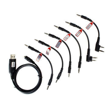 6 in 1 USB Program Programming Cable Adapter For Walkie Talkie