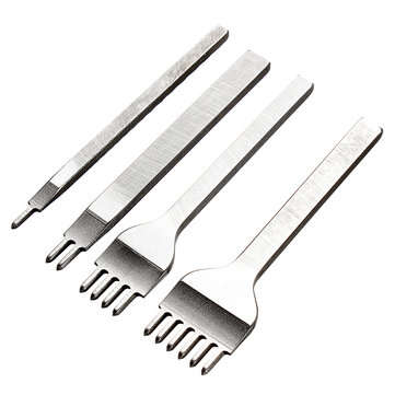 1,2,4,6 prong 3mm Leather Craft Punch Stitching Hole Punches Tools (SIZE: 6PRONG)
