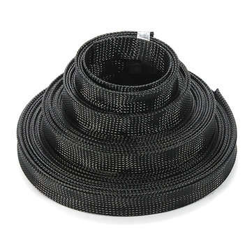 6mm Braided Expandable Auto Wire Cable Sleeving High Density Sheathing (LENGTH: 5M)