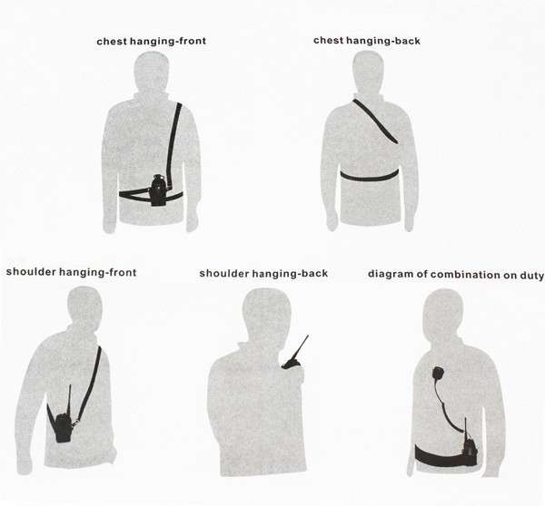 MSC-20D Multi-function Radio Case Holder for Baofeng H777 BF-666S/777S/888S Kenwood Yaesu Icom