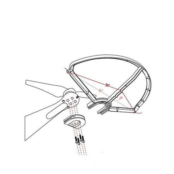 RC Quadcopter Spare Parts Prop Protector Protective Cover Set For DJI Phantom 1/2/3 - 0.12kg