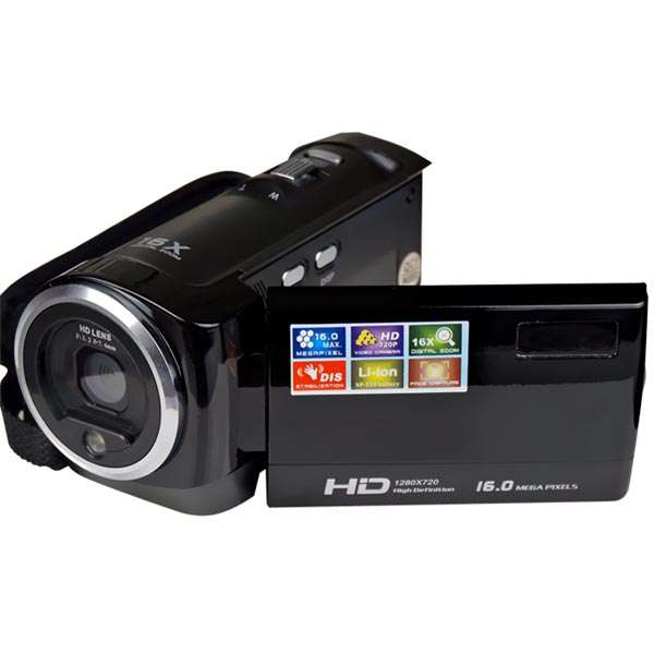 16 Mp Max 720P HD 16 X Digital Zoom Digital Video Camera - 0.47kg