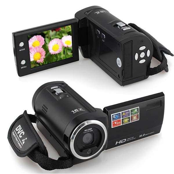 16 Mp Max 720P HD 16 X Digital Zoom Digital Video Camera - 0.47kg