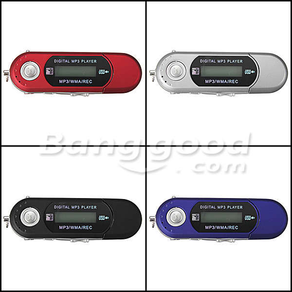 8GB Mini MP3 USB Flash Drive LCD Music Player With FM Radio - 0.03kg