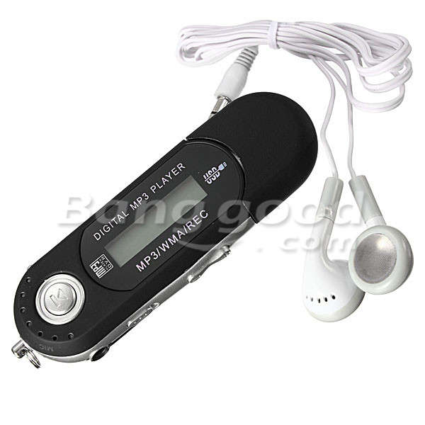 8GB Mini MP3 USB Flash Drive LCD Music Player With FM Radio - 0.03kg
