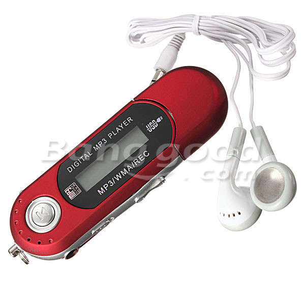 8GB Mini MP3 USB Flash Drive LCD Music Player With FM Radio - 0.03kg