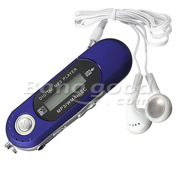 8GB Mini MP3 USB Flash Drive LCD Music Player With FM Radio - 0.03kg