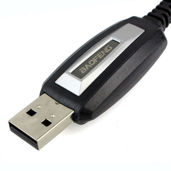 Original 2 Pins USB Programming Cable for BAOFENG Walkie Talkie - 0.04kg