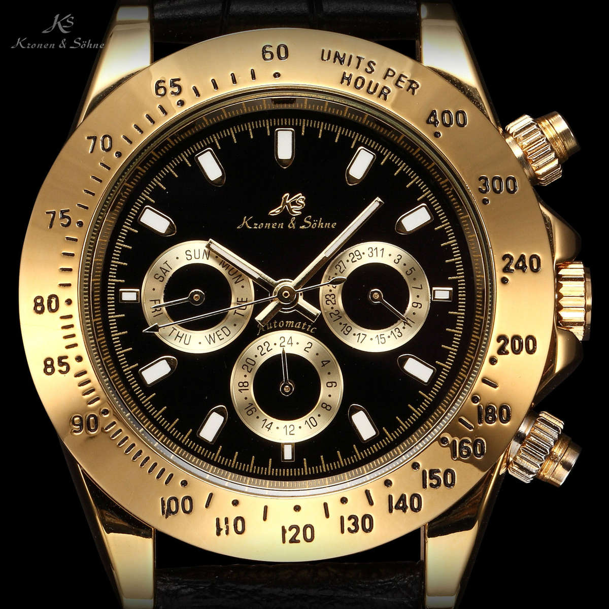 KRONEN & SOHNE Automatic Sailor Chronograph Watch BRAND NEW w/ box, papers