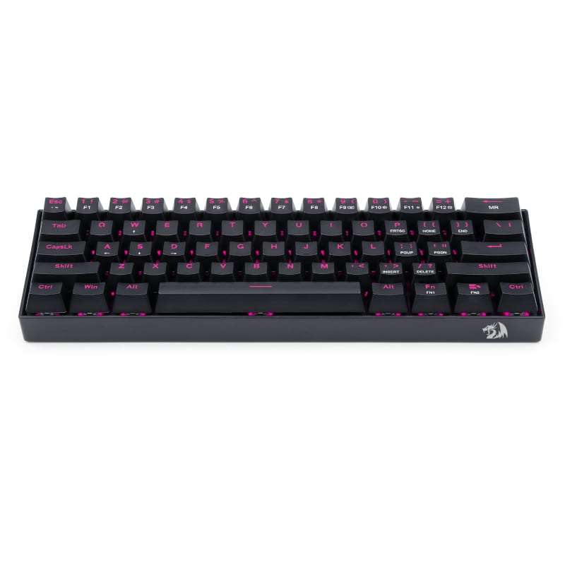 REDRAGON DRAGONBORN Wired Mechanical Keyboard Red LED 67Key Design - Black