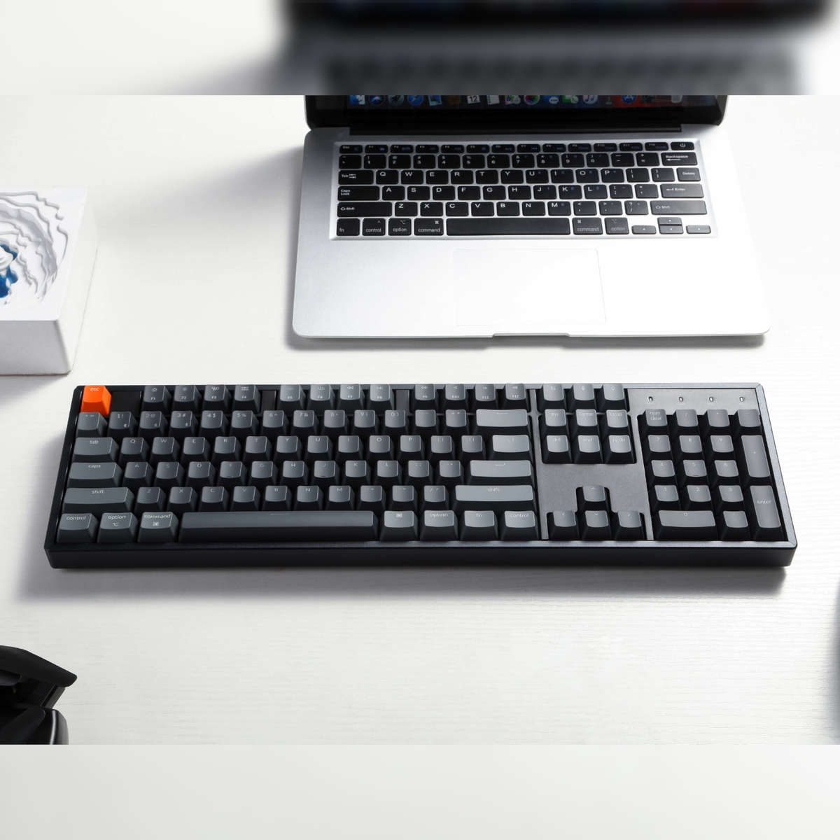 Keychron K10 QMK Full-size RGB Wireless Custom Mechanical Keyboard V.2 (Super RED Switch) –...