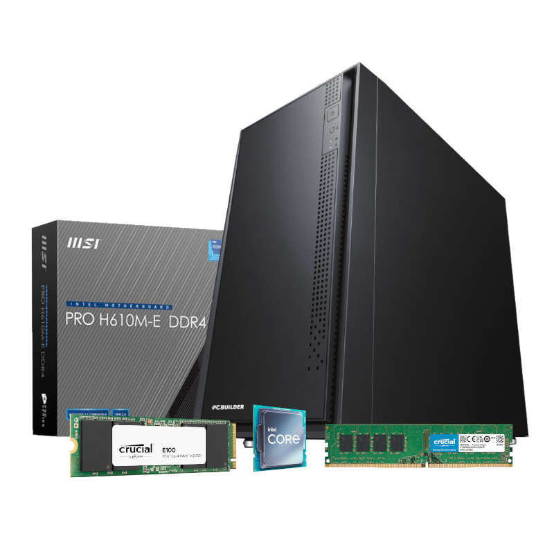 PCBuilder Intel i5-12400 HOME MASTER Windows 11 Desktop PC