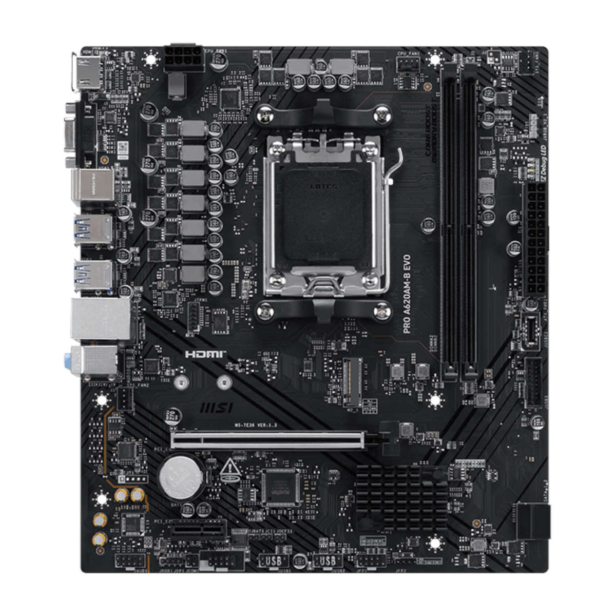 MSI PRO A620AM-B EVO AM5 M-ATX Motherboard