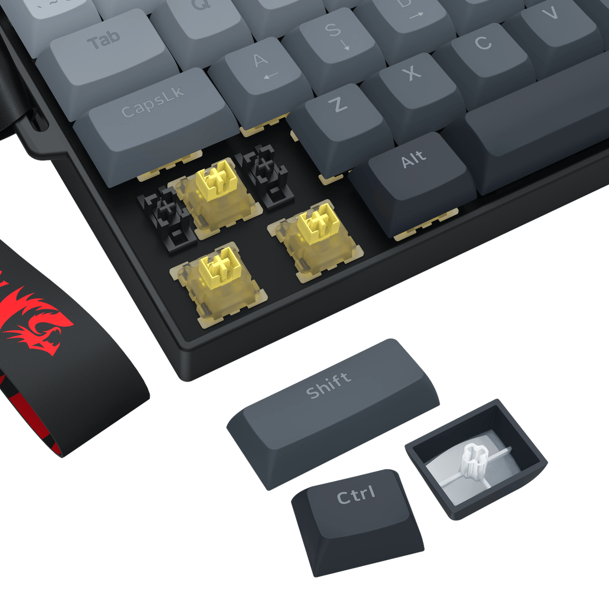 Redragon FIZZ Magnetic+ Wired 60% Gaming Keyboard