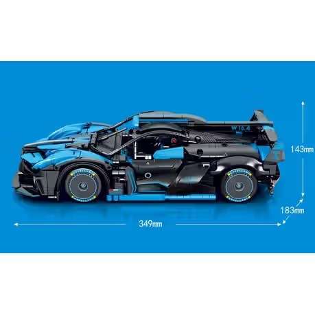 Sembo Technic 1/14 Scale Bugatti Bolide -1499 Pieces - 35cm Long