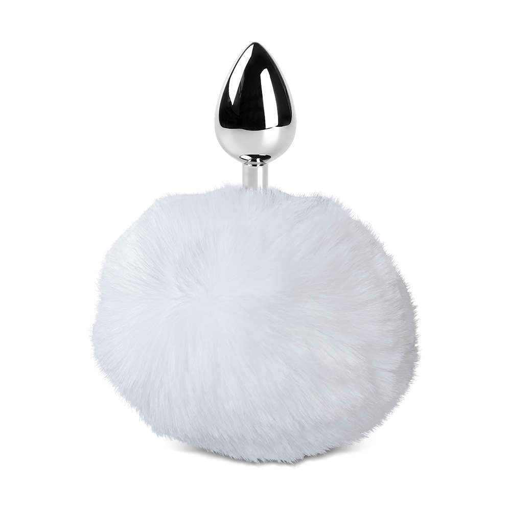 Bunny Tail Metal Plug - White