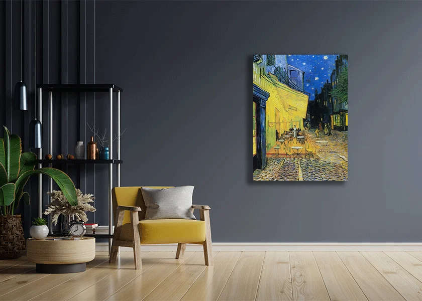 Caf Terrace At Night