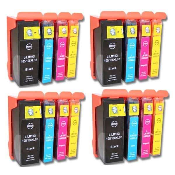 Compatible Lexmark 100XL Ink Cartridge Multipack x 4