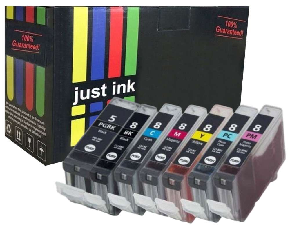 Compatible  PGI-5BK/CLI-8 (+ PC & PM) Ink Cartridge Multipack