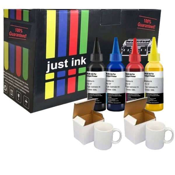 Compatible Epson Sublimation Dye Ink Multipack with 2 x Mugs & Boxes